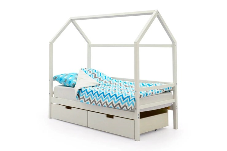 Кровать-домик детская Svogen белый в Самаре - изображение 3