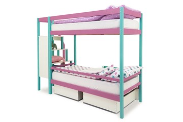 Детская двухэтажная кровать Svogen мятный-лаванда в Самаре - предосмотр 6