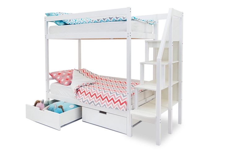 Двухэтажная детская кровать Svogen белый в Самаре - изображение 5
