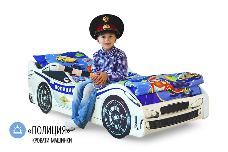 Детская кровать-машина Полиция в Самаре - изображение 1
