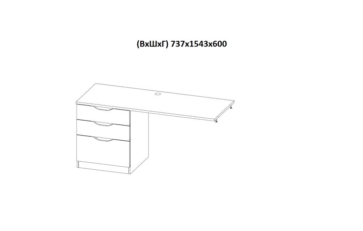 Кровать 2-х ярусная с письменным столом и шкафом POLINI Kids Simple Белый в Самаре - изображение 7