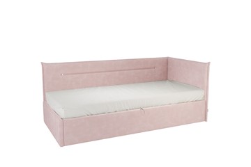 Кроватка 0.9 Альба (Тахта), нежно-розовый (велюр) в Тольятти