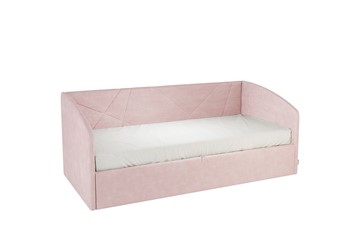 Кровать в детскую 0.9 Бест (Софа), нежно-розовый (велюр) в Самаре