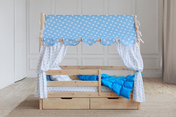 Детская кровать Домик с ящиками, без покраски в Самаре - изображение