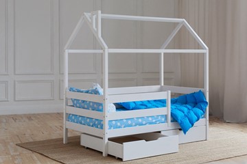 Детская кровать Домик с ящиками, цвет белый в Самаре - предосмотр 2