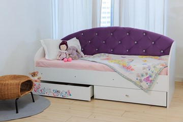 Детская кровать Эльза без бортика, Фиолетовый (латы) в Самаре - предосмотр 5