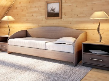 Подростковая кровать Этюд Софа, 90х190, ясень шимо темный в Самаре