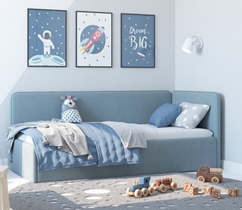 Кровать детская Leonardo голубой 160х70 в Тольятти - предосмотр 4