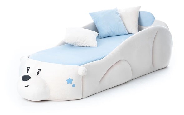 Кровать-игрушка Мишка Pasha, белый в Самаре - изображение
