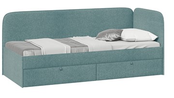 Подростковая кровать Молли тип 1 (80), Микровелюр Scandi Indigo 11 в Тольятти
