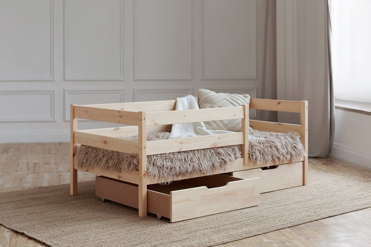 Детская кровать Софа с ящиками, без покраски в Самаре - изображение 1