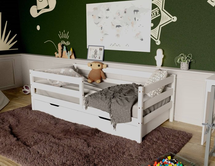 Детская кровать Софа с ящиками, цвет белый в Тольятти - изображение 3