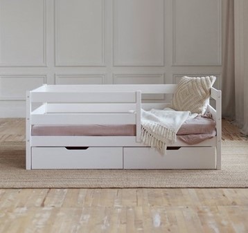 Детская кровать Софа с ящиками, цвет белый в Самаре - изображение