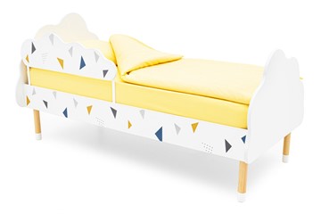 Кроватка Stumpa Облако "Треугольники желтый, синий" в Самаре