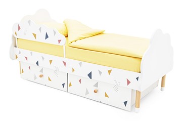 Кровать в детскую Stumpa Облако "Треугольники желтый, синий, розовый" в Тольятти - предосмотр 3
