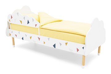 Кровать в детскую Stumpa Облако "Треугольники желтый, синий, розовый" в Самаре