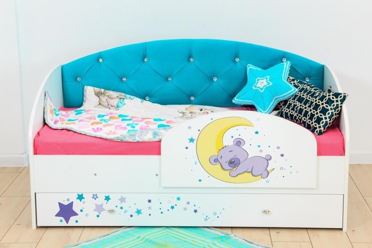 Детская кровать Звездочка с бортиком, Бирюза в Самаре - изображение 8