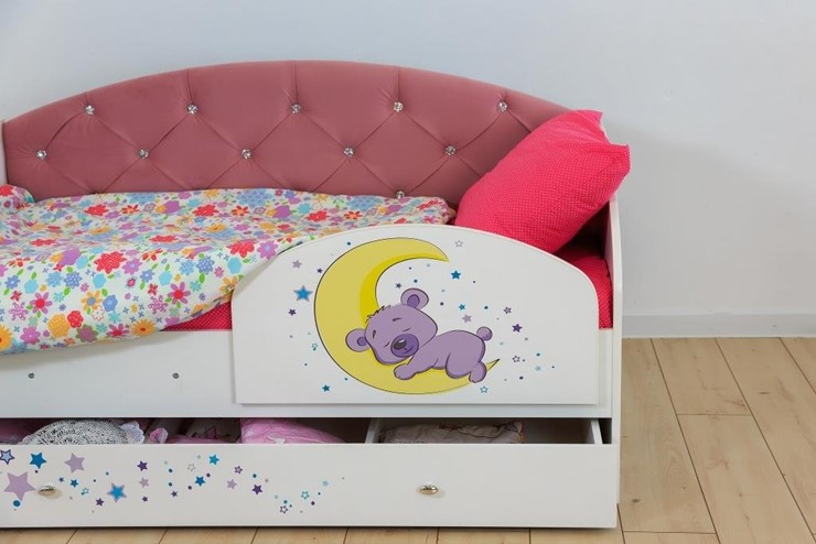 Кровать детская Звездочка с бортиком, Розовый в Тольятти - изображение 7