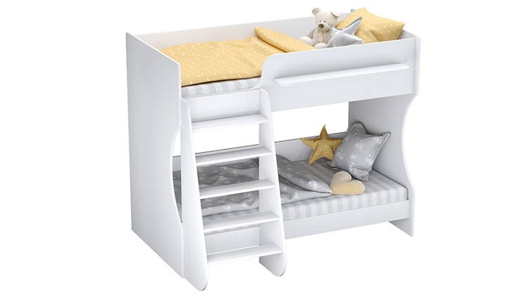 Кровать-чердак POLINI Kids Dream 1500 Белый в Самаре - изображение 1