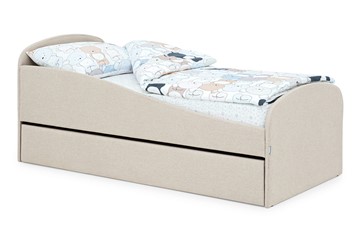 Кровать с ящиком Letmo карамель (рогожка) в Тольятти - предосмотр