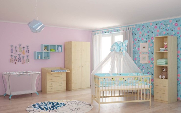 Кровать в детскую POLINI Kids Simple 101 Натуральный в Тольятти - изображение 8