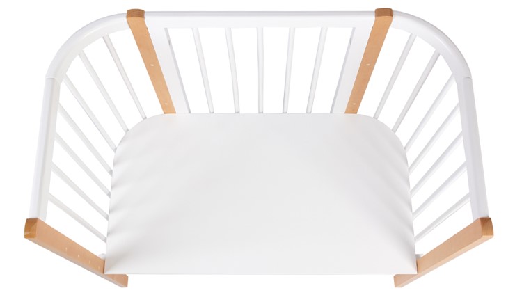 Кроватка-трансформер POLINI Kids Simple 120 Белый / Бук в Самаре - изображение 4