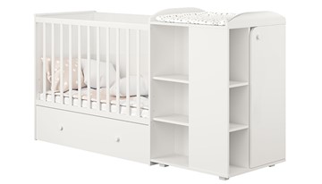 Детская кровать с комодом POLINI Kids Ameli 800 Белый, серия AMELI в Самаре - предосмотр 1