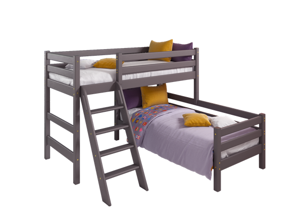Детская кровать двухъярусная угловая Соня, Вариант 8 Лаванда в Самаре - изображение