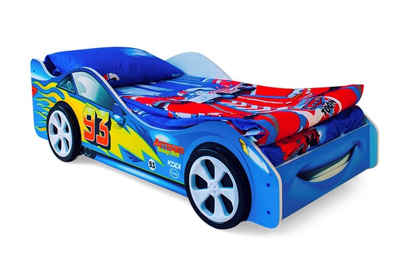 Кровать-машина детская Тачка синяя в Самаре - изображение