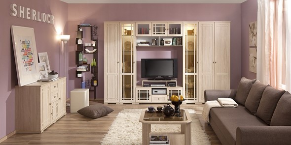 Набор мебели для гостиной Sherlock №2, Дуб Сонома в Самаре - изображение