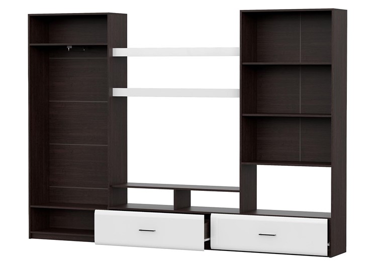 Набор мебели в гостиную МГС-7, венге/белый глянец в Самаре - изображение 1