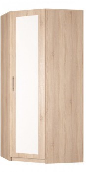 Шкаф угловой Реал (YR-230х884 (9)-М Вар.1), с зеркалом в Самаре - изображение