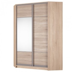 Угловой шкаф Аларти (YA-198х1250 (602) (6) Вар. 1; двери D3+D4), с зеркалом в Тольятти - предосмотр