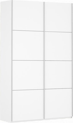Шкаф-купе Прайм (ДСП/ДСП) 1600x570x2300, белый снег в Самаре - изображение