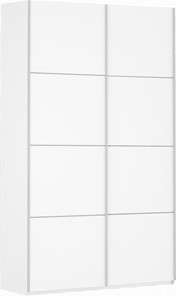 Шкаф 2-х дверный Прайм (ДСП/ДСП) 1200x570x2300, белый снег в Самаре