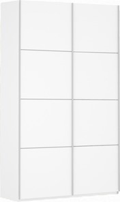 Шкаф 2-х створчатый Прайм (ДСП/ДСП) 1400x570x2300, белый снег в Самаре