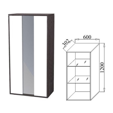 Настенный шкаф К04 со стеклом в Самаре - изображение 1
