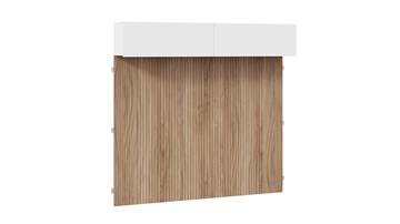 Шкаф настенный с декоративными панелями Порто (366) СМ-393.21.023-24 (Белый жемчуг/Яблоня беллуно/Белый софт) в Самаре