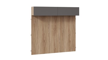 Шкаф навесной с декоративными панелями Порто (366) СМ-393.21.023-24 (Яблоня Беллуно/Графит софт) в Самаре