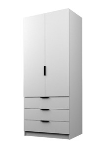 Распашной шкаф ЭШ2-РС-23-8-3я, Белый 190х80х52 в Самаре