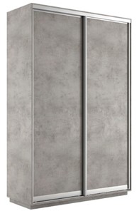 Шкаф двухдверный Экспресс (ДСП) 1600х450х2400, бетон в Самаре