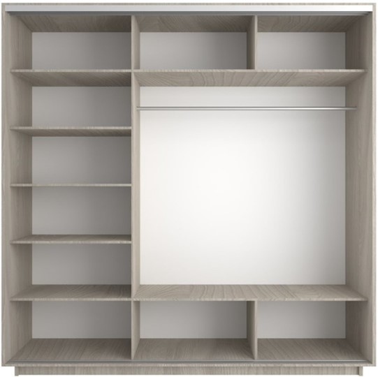 Шкаф 3-створчатый Экспресс (Комби) 1800х600х2200, шимо светлый в Самаре - изображение 1