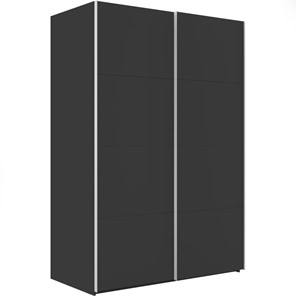 Шкаф 2-створчатый Эста (ДСП/ДСП) 1600x660x2200, серый диамант в Тольятти - предосмотр
