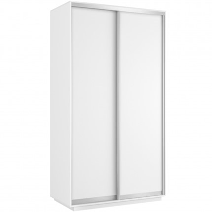 Шкаф 2-х дверный Хит (ДСП), 1200x600x2200, белый снег в Сызрани - изображение