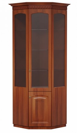 Угловой шкаф Гармония-4, витрина МЦН в Сызрани - изображение
