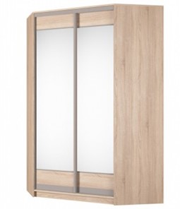 Шкаф угловой Аларти (YA-230х1400(602) (4) Вар. 3; двери D2+D2), с зеркалом в Тольятти