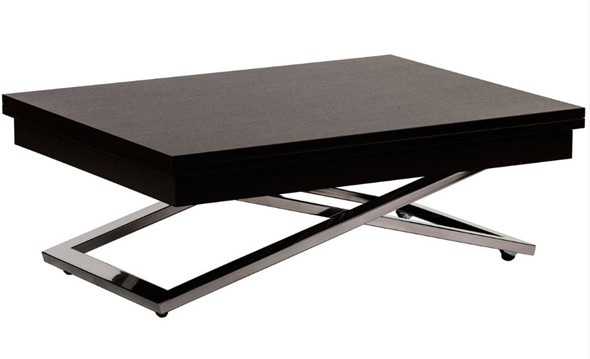 Журнальный стол-трансформер Cross, Венге/Нержавеющая сталь в Самаре - изображение