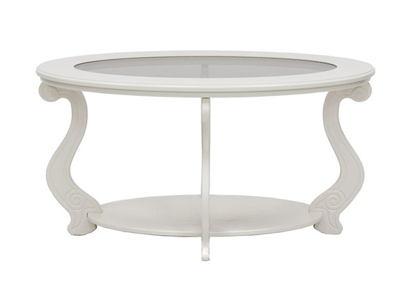 Овальный столик Виват С, цвет Молочный дуб в Самаре - изображение