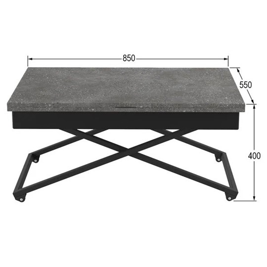 Складной стол-трансформер АНДРЭ Loft (терраццо черный) в Самаре - изображение 10