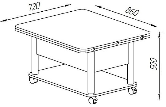 Складной стол-трансформер Дебют-3, серый/белый в Сызрани - изображение 3